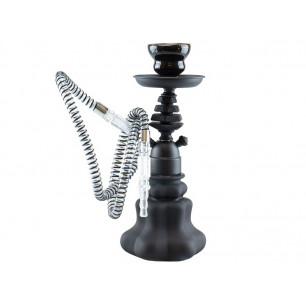 Narghilé 2 tubo Sisha Angular1 colore nero cm. 26