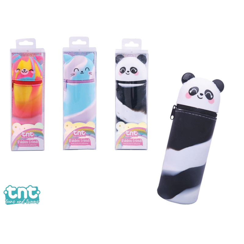 Portapenne Rainbow in silicone 3 ass.ti