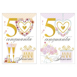 Biglietti Anniversario 50 anni insieme