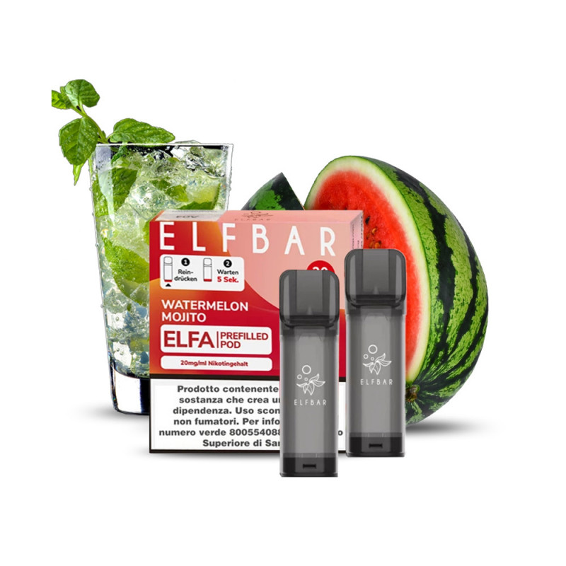 Elfbar Elfa 2 Pod monouso Watermelon Mojito 2 ml
