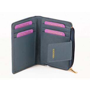 Portafoglio Coconuda donna con bottone e cerniera esterna modello Piccolo colori assortiti