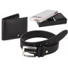 Parure Lotto con portafoglio e cintura colore nero GRANDE