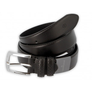 Parure Nazareno Gabrielli con cintura e portafoglio colore nero GRANDE scatola in legno