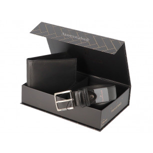 Parure Nazareno Gabrielli con cintura e portafoglio colore nero GRANDE 