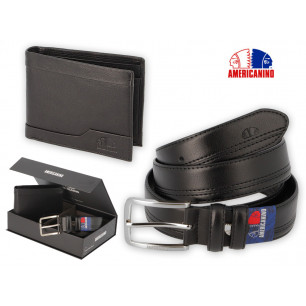 Parure Americanino con cintura e portafoglio colore nero GRANDE