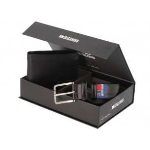 Parure Americanino con cintura e portafoglio colore nero GRANDE