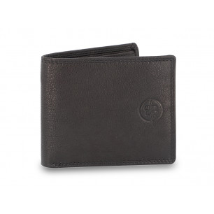 Portafoglio DNUP modello Tell colore nero con portamonete zip