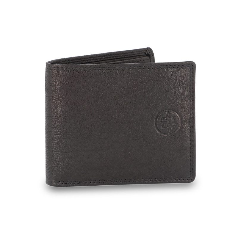 Portafoglio DNUP modello Tell colore nero con portamonete zip