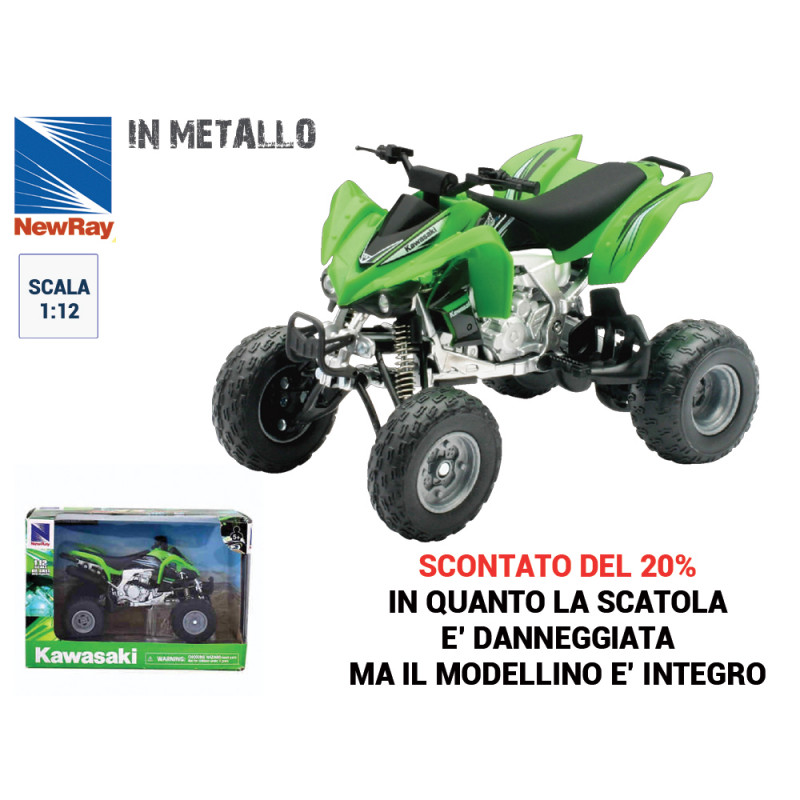 Modellino quad Japan ATV scala 1:12 die cast SCATOLA DANNEGGIATA
