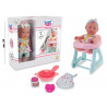 Playset bambolotto cm. 24 con seggiolone e acc.ri