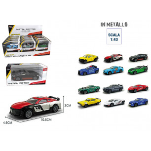Modellini auto fast cars die cast scala 1:43 ass.te