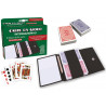 Carte da gioco doppio mazzo con custodia e segnapunti