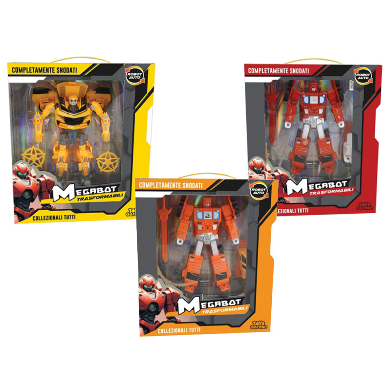 Megarobot trasformabili e snodabili 3 ass.ti