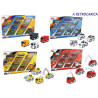 Set con 8 mini mezzi a retrocarica 4 ass.ti