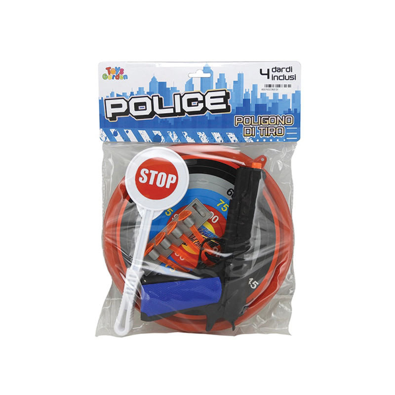 Blister poligono di tiro con pistola, bersaglio e acc.ri