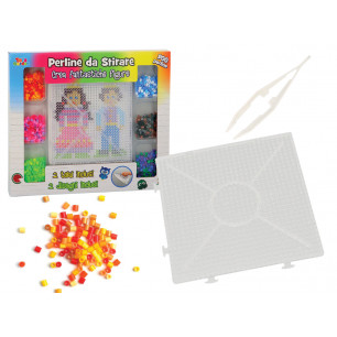 Set perline colorate da stirare con 2 telai