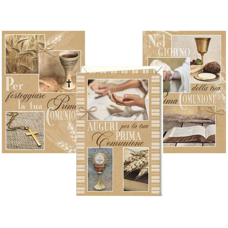 Biglietti Comunione con immagini simbolo