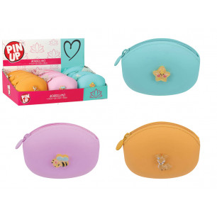 Borsellini in silicone con animaletti display 12 pz 3 ass.ti