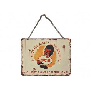 OMAGGIO targa OCB in metallo promozionale