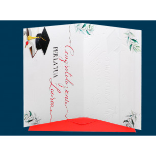 Biglietti Laurea con matitina applicata