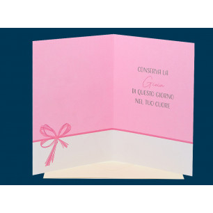 Biglietti per la Prima Comunione con glitter