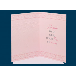 Biglietti per la Prima Comunione con oro e rilievo