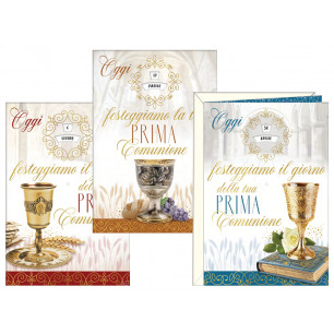 Biglietti Prima Comunione con doppia rotella