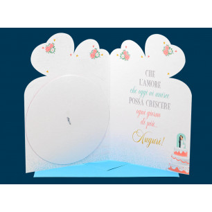 Biglietti Matrimonio fustellati con doppia rotella