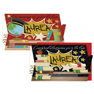 Biglietti Laurea con portasoldi