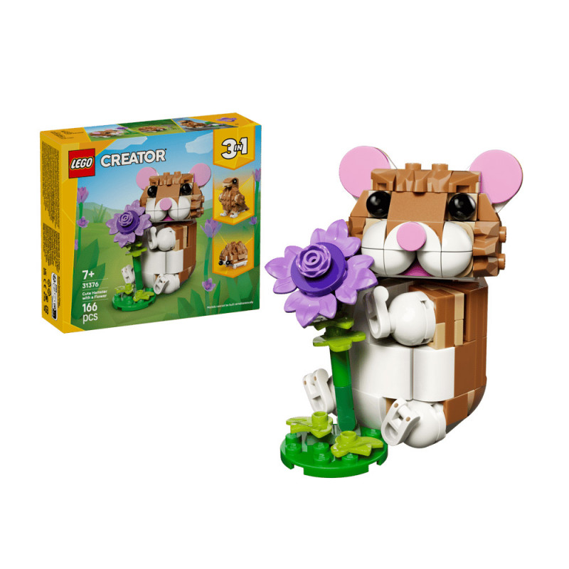 Lego Creator 31376 Simpatico criceto con fiore