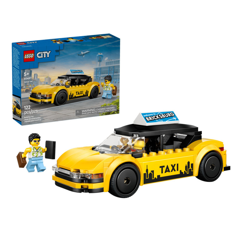 Lego City 60487 Taxi giallo