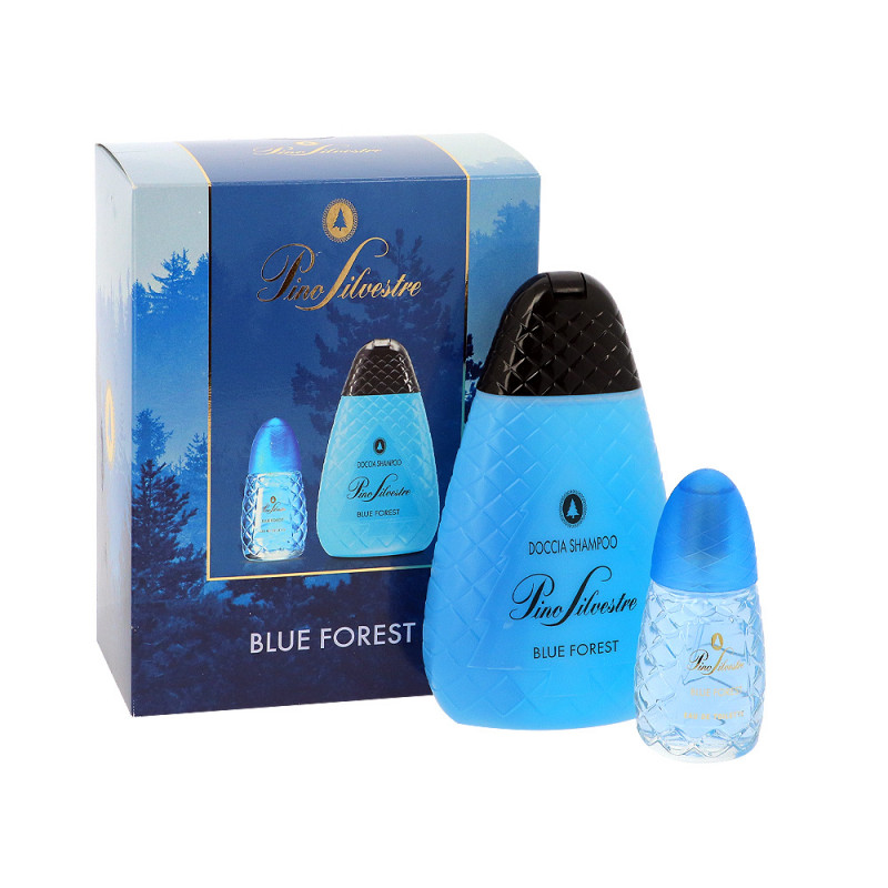 Set Regalo Pino Silvestre Blue Forest con 1 doccia shampoo da 400 ml e 1 Eau de Toilette da 75 ml