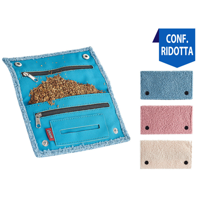 Busta portatabacco Champ in tessuto Pouch 3 assortimenti