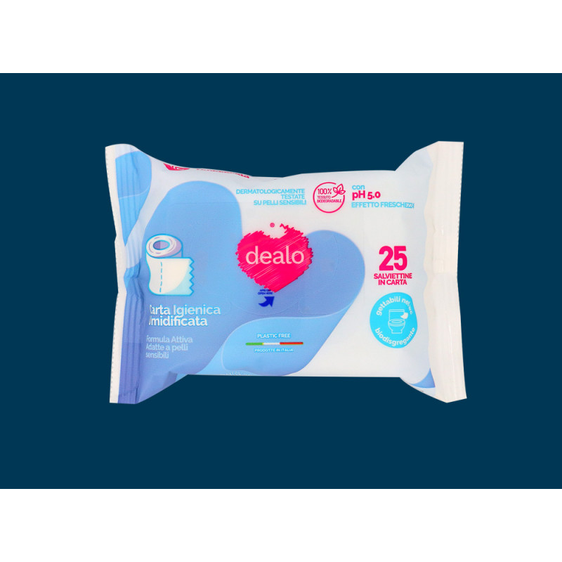 Salviette Dealo Carta Igienica 25 pz