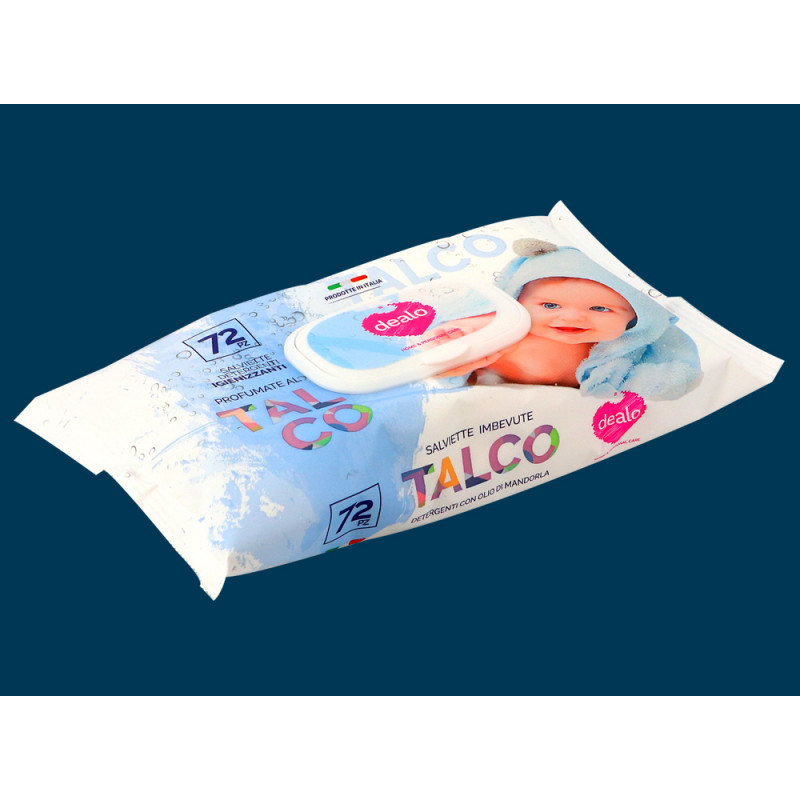 Salviette Dealo Baby Talco 72 pz