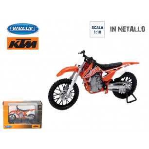 Modellino moto Welly KTM 450 SX-F scala 1:18
