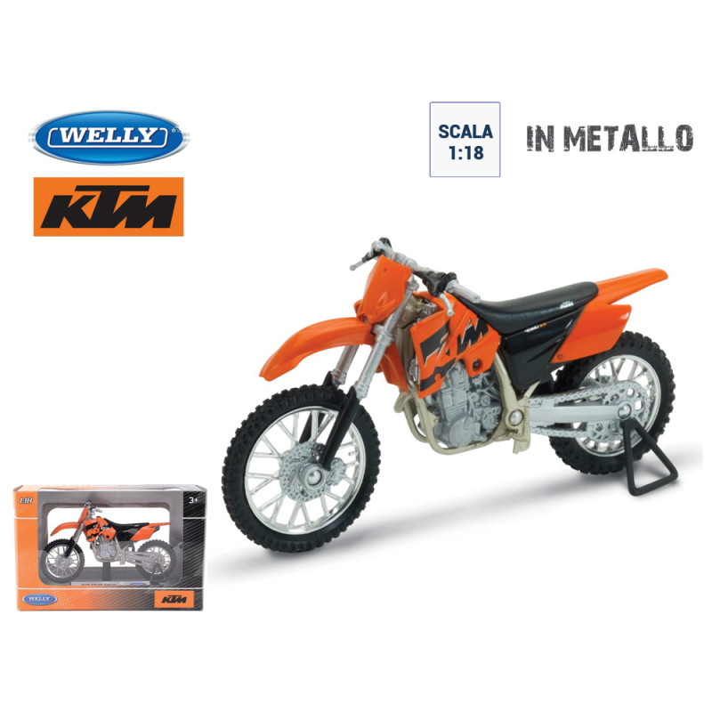 Modellino moto Welly KTM 450 SX Racing scala 1:18