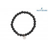 Bracciale Navigare uomo con sfere nere mod C