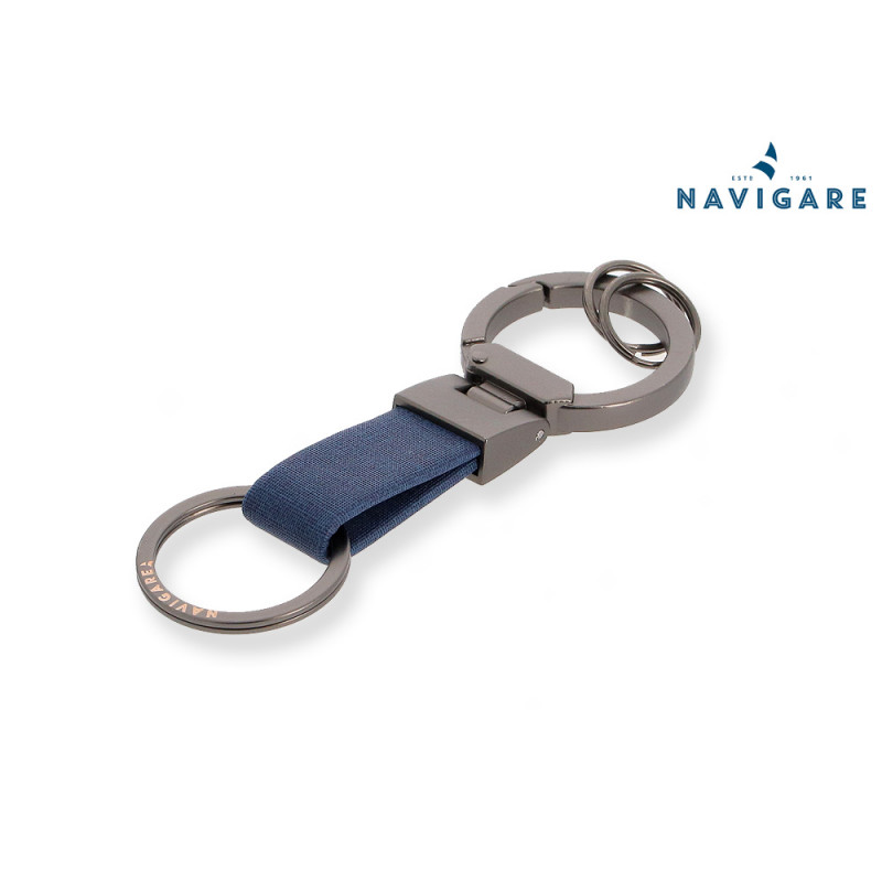 Portachiavi da uomo Navigare con inserto blu