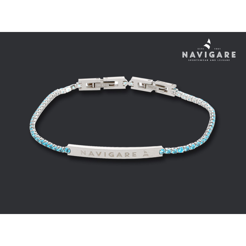 Bracciale Navigare donna Tennis con scritta mod C