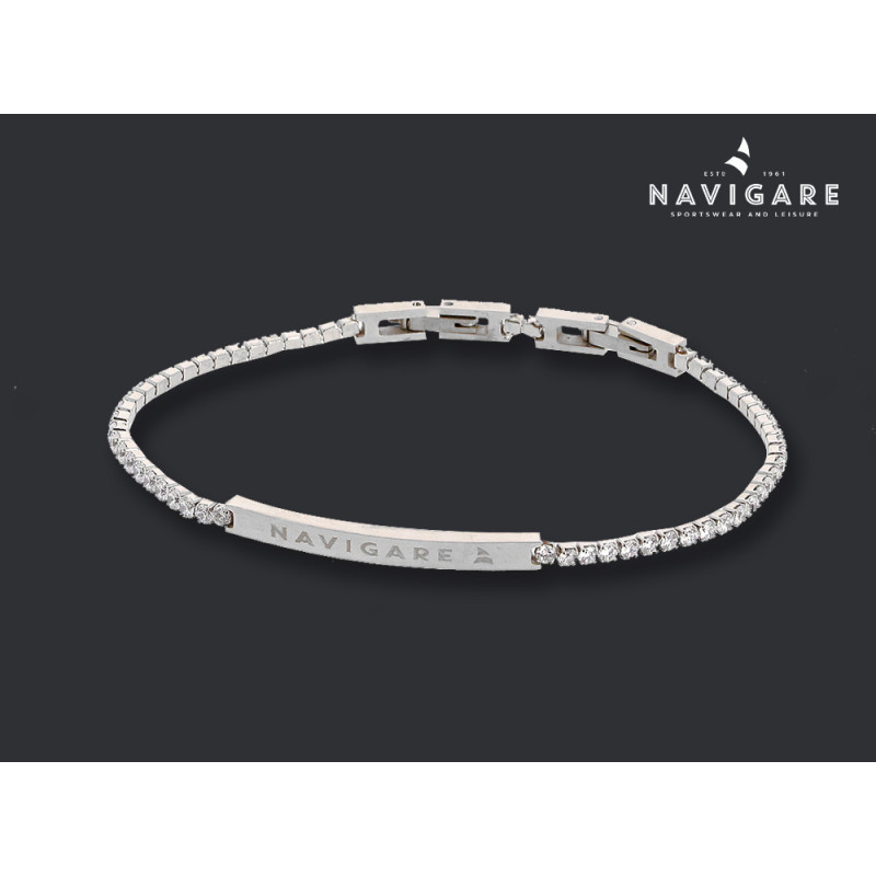 Bracciale Navigare donna Tennis con scritta mod B