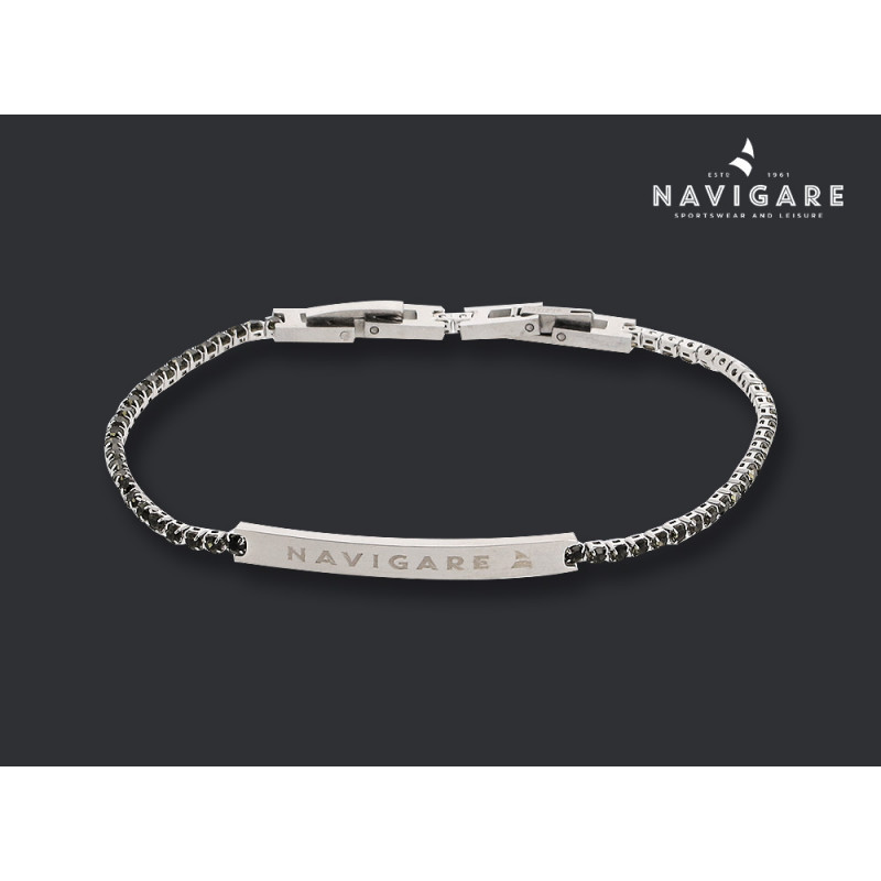 Bracciale Navigare donna Tennis con scritta mod D