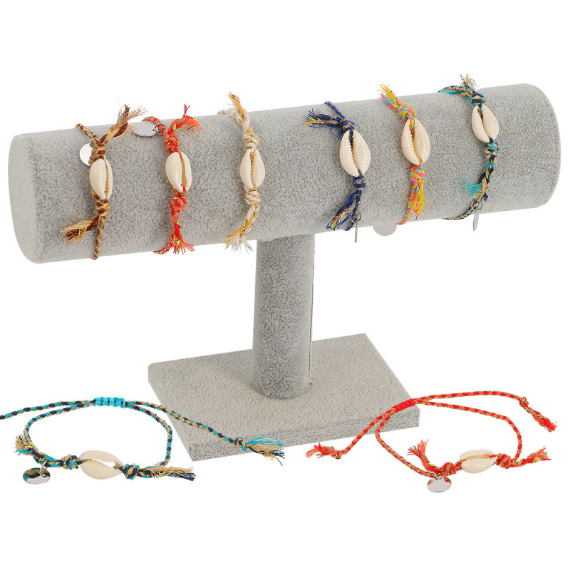 Bracciale Navigare donna cordini intrecciati e conchiglia