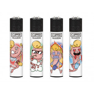 Accendini Clipper Large Funny Cupid + BW + LB