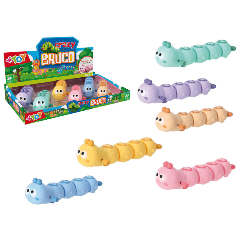 Bruco a molla display 6 pz ass.ti