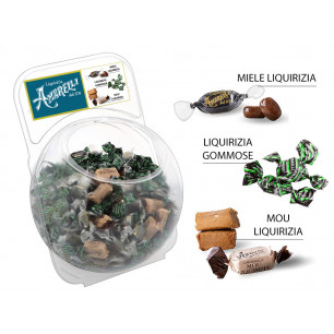Boccia Amarelli caramelle assortite Miele e Liquirizia, Mou alla Liquirizia e  Liquirizia gommose