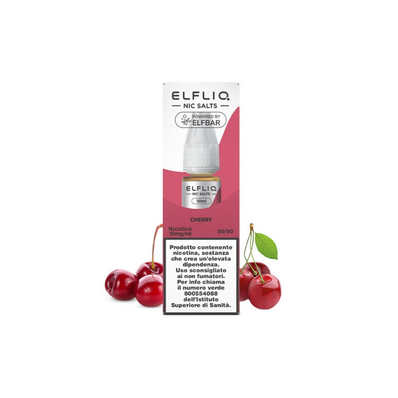 Liquido Cherry Elfliq con nicotina 20 mg 10 ml