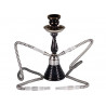 Narghilé 2 tubo Sisha Doha colore nero 30 cm