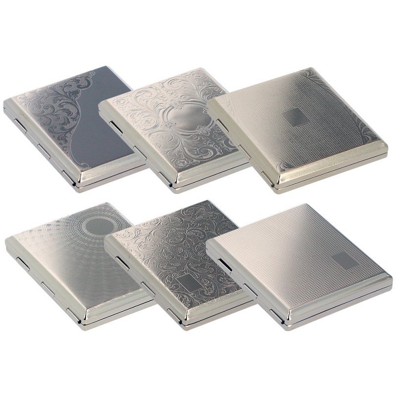 Portasigarette in metallo 6 decori