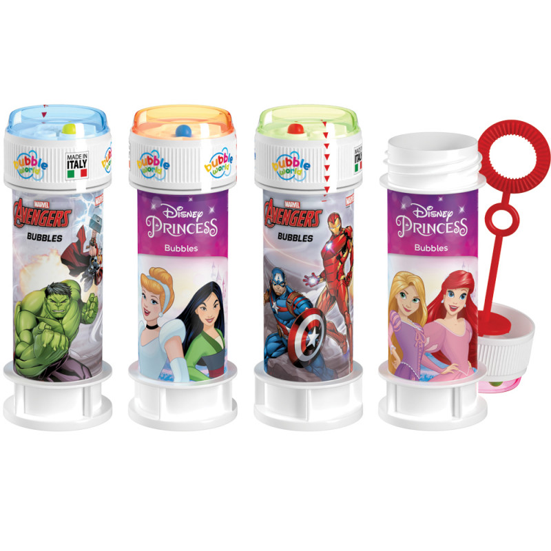Bolle di sapone Avengers e Principesse Bubbles 60 ml